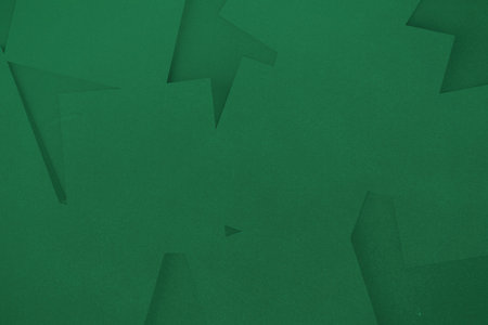 Digitally generated green strewn over green surfaceの写真素材