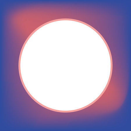 Square image of pink to purple background with central circular white copy space. Colour, communication and template background concept digitally generated image.の写真素材