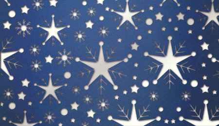 Snowflake pattern with copy space