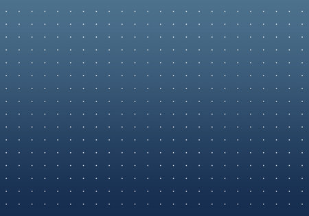 Full frame shot of white dots against blue background, copy space. Advertisement, blank, studio shot, pattern, illustration and abstract concept.の写真素材