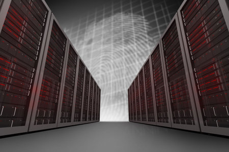A large room where are standing the servers