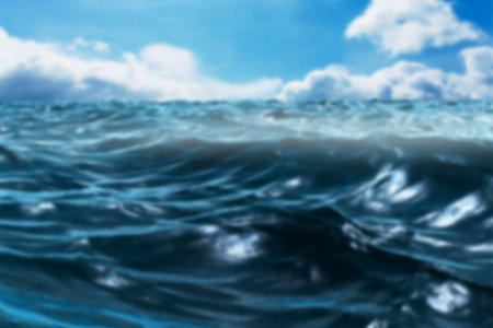 Waves in ocean against sky