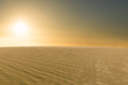 Idyllic shot of desert against skyの写真素材