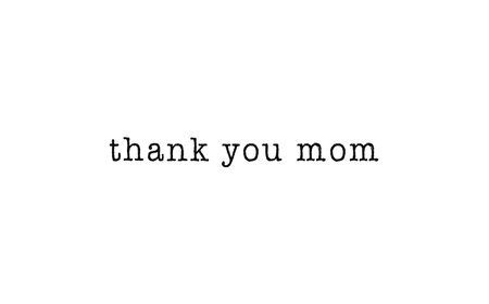 Thank you mom message on a white backgroundの写真素材
