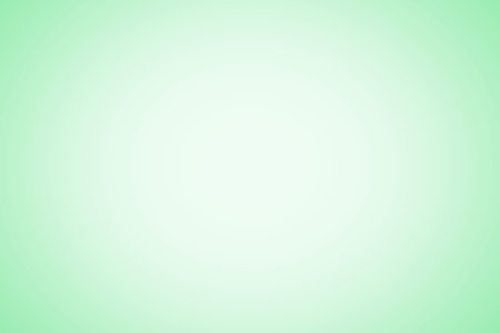 Split radial gradient illustration showing smooth mint green shift across two sides, flat design. Abstract, minimalism, modern, digital art, calming, serenity, harmonyの写真素材