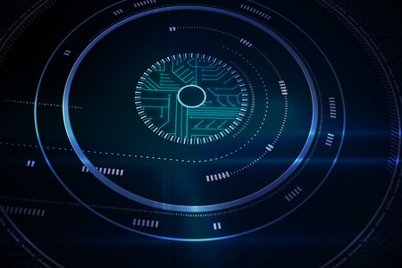 Futuristic technological background