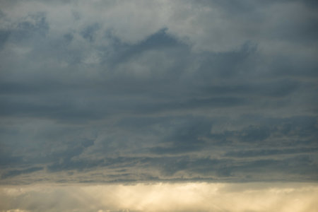 Scenic view of storm clouds during sunset