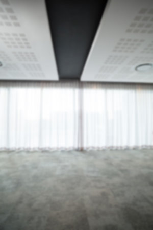 Computer generated image of empty hallの写真素材