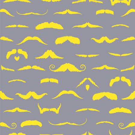 Composite image of mustaches on grey backgroundの写真素材