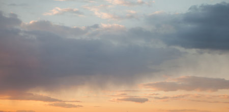 Scenic view of cloudy sky during sunset