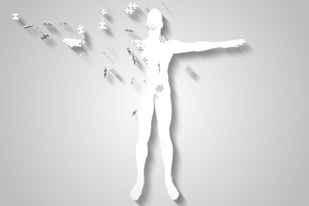 Animation of arrows and shapes over server roomの写真素材