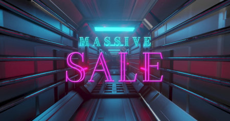 Animation of red and white columns on black backgroundの写真素材