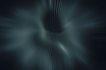 Central radial groove pattern is radiating outward in flat design with dark teal charcoal gradient....