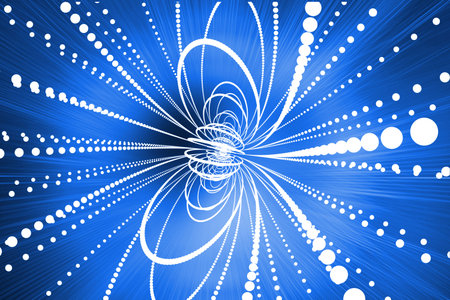 Digitally generated glowing futuristic background