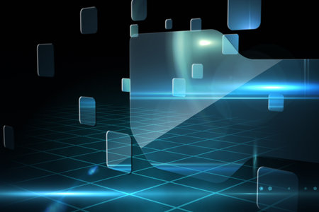 Futuristic technology interfaceの写真素材