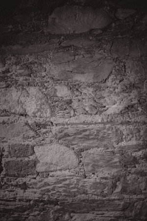 Close-up of modern stones wall texture