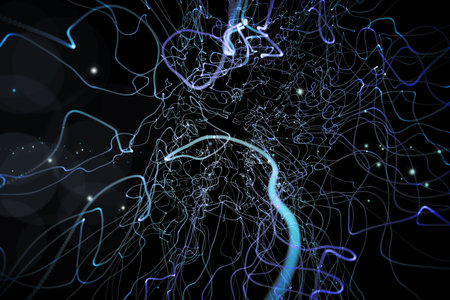 Black background with shiny lines