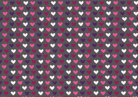 Digitally generated Valentines day pattern