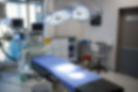 Blurry operating room in hospitalの写真素材