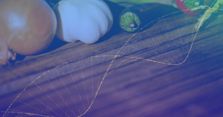 Animation of tech icons in black digital space