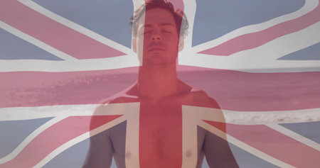 Nurse tapping clipboard activating holographic map and care team reviewing sensor data guiding careの写真素材