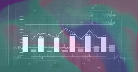 Displaying bar and line chart on dashboard, waveforms, grid lines with ticks and numeric labels....