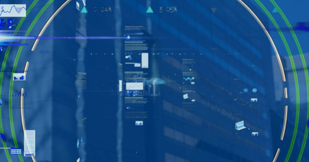 Waveform bars fading in causing pipette stirring solution, visualizing mixing intensity changesの写真素材