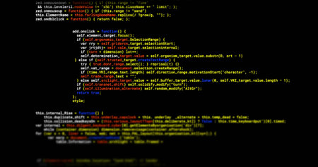 Displaying centered block of JavaScript code on dark editor screen, showing syntax highlighting....