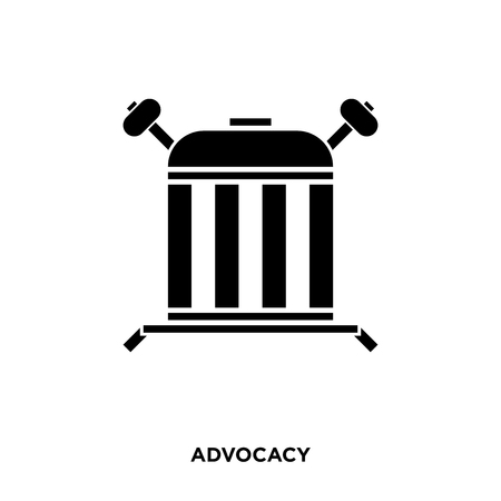 Advocacy icon on white background.のイラスト素材