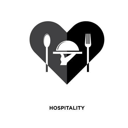hospitality icon isolated on white background for your web, mobile and app designのイラスト素材
