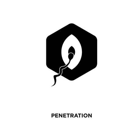 penetration icon isolated on white background for your web, mobile and app designのイラスト素材
