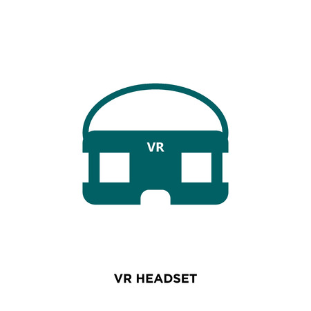 vr headset icon isolated on white background for your web, mobile and app designのイラスト素材