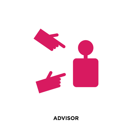 advisor icon isolated on white background for your web, mobile and app designのイラスト素材