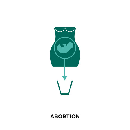 abortion icon isolated on white background for your web, mobile and app designのイラスト素材