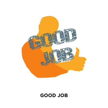 good job icon isolated on white background for your web, mobile and app designのイラスト素材