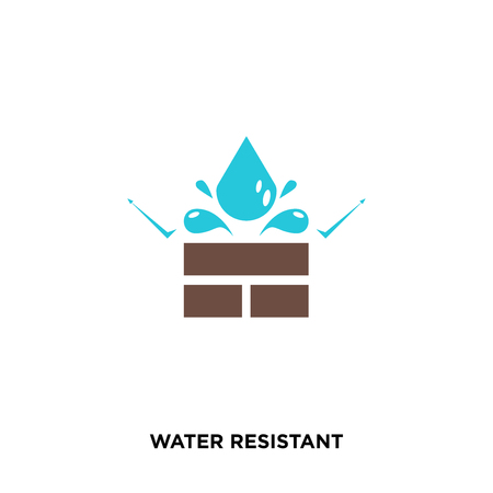 water resistant icon isolated on white background for your web, mobile and app designのイラスト素材