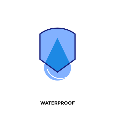waterproof icon isolated on white background for your web, mobile and app designのイラスト素材