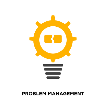 problem management icon isolated on white background for your web, mobile and app designのイラスト素材