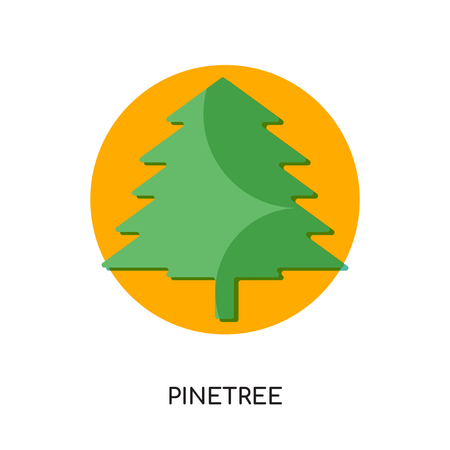 pinetree logo isolated on white background for your web, mobile and app designのイラスト素材