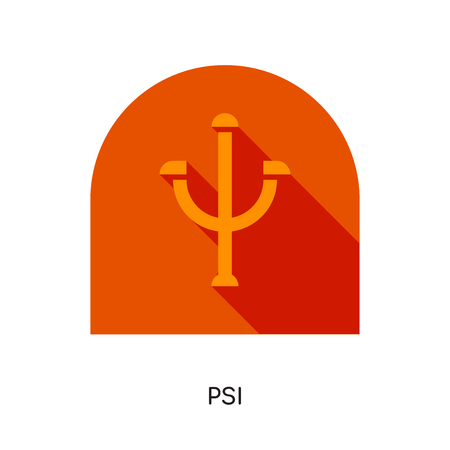 psi logo isolated on white background for your web, mobile and app designのイラスト素材
