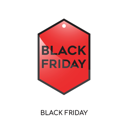 black friday logo image isolated on white background for your web, mobile and app designのイラスト素材