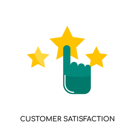 Customer satisfaction logo isolated on white background for your web, mobile and app designのイラスト素材