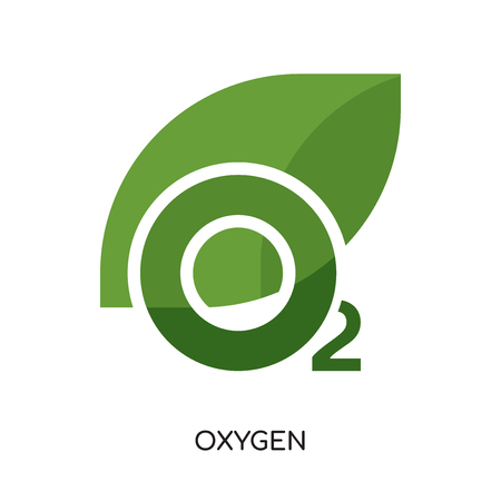 oxygen logo isolated on white background for your web, mobile and app designのイラスト素材