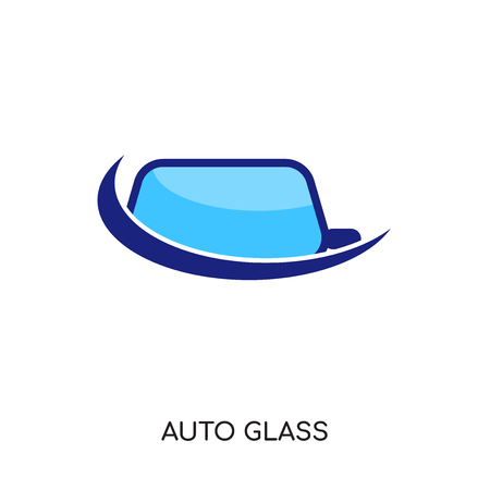 auto glass logo isolated on white background for your web and mobile app design , colorful vector icon, brand sign & symbol for your businessのイラスト素材