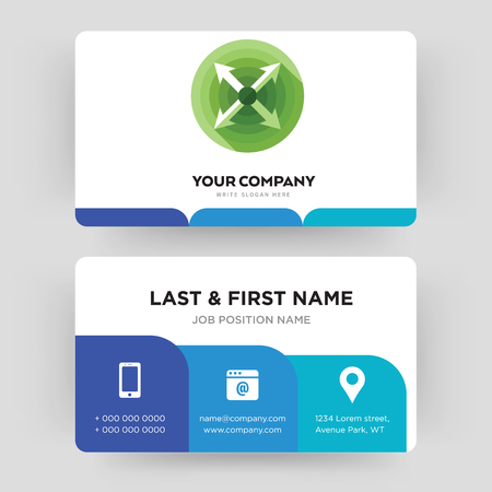 extend, business card design template, Visiting for your company, Modern Creative and Clean identity Card Vectorのイラスト素材