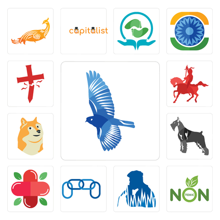 Set Of 13 Simple Editable Icons Such As Bird Non Toxic Beatbox Chainlink Farmacy Schnauzer Doge Knight On Horseback Antichrist Can Be Used For Mobile Web Ui Tasmeemme Com