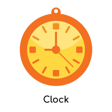 Clock icon isolated on white background for your web and mobile app designのイラスト素材