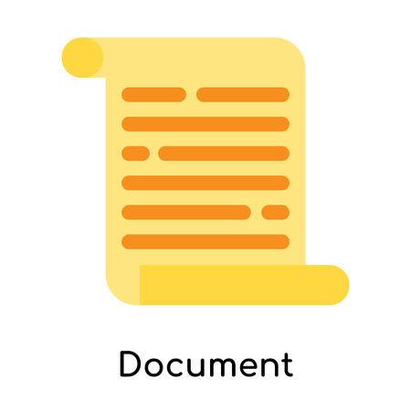 Document icon isolated on white background for your web and mobile app designのイラスト素材