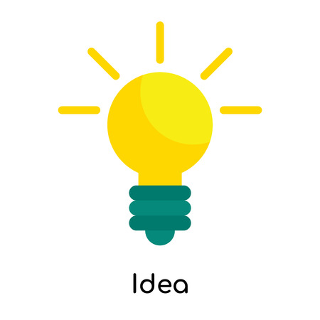 Idea icon isolated on white background for your web and mobile app designのイラスト素材