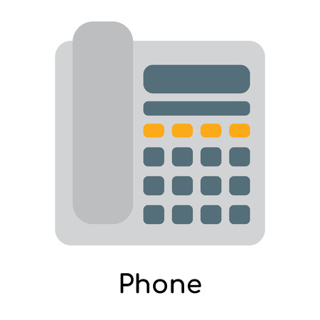 Phone icon isolated on white background for your web and mobile app designのイラスト素材